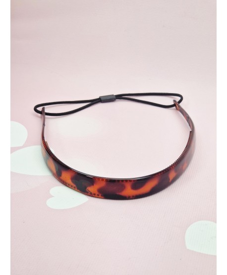 Opaska do włosów silikonowa z gumką herbaciana