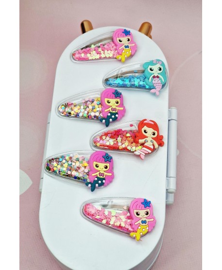 Spineczki do włosów dziewczęce z syrenką