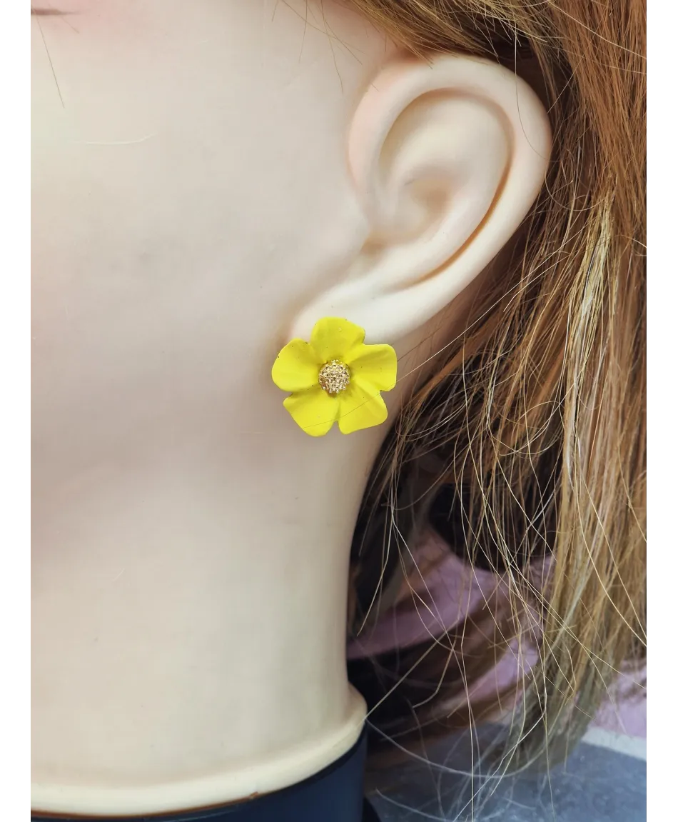 Kolczyki małe kwiatuszki - kolory