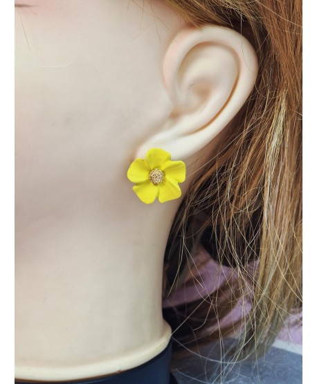 Kolczyki małe kwiatuszki - kolory