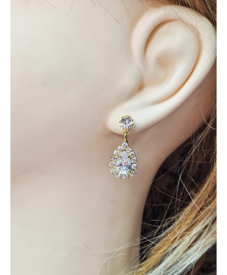 Kolczyki złote łezki