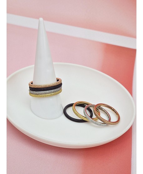 Pierścionek stal różnokolorowa obrączka