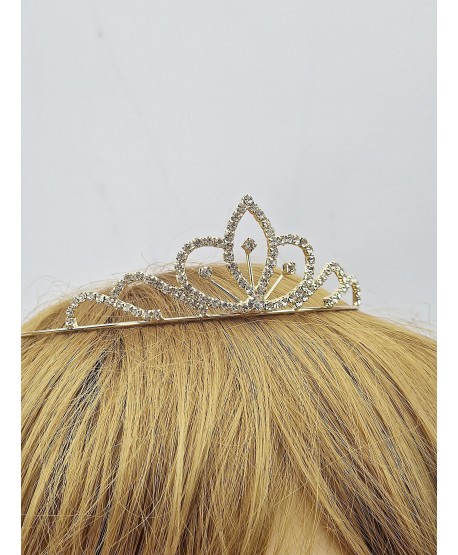 Subtelna korona diadem złota