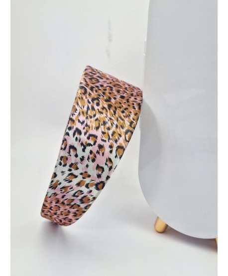 Opaska szeroka w panterkę- kolory