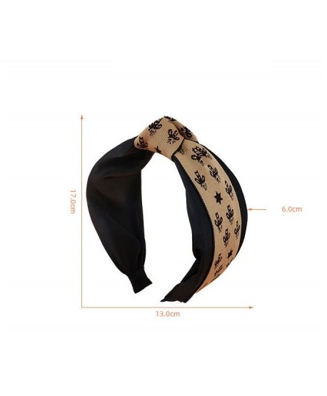 Opaski z węzłem w pszczoły-czarna i beżowa