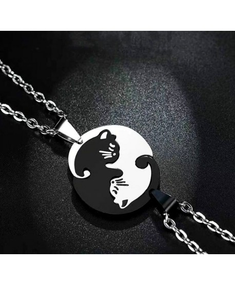 Naszyjniki przyjaźni Best Friends z kotkami