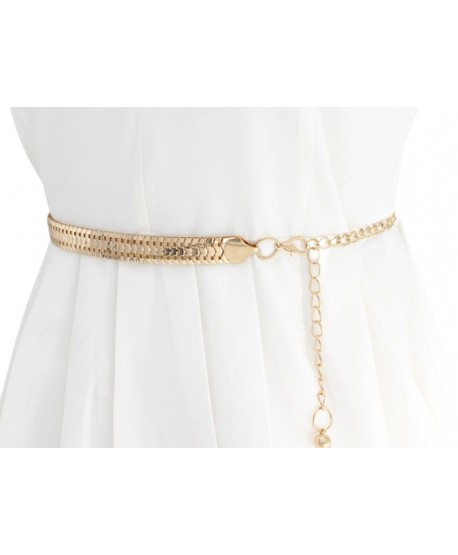 Pasek biżuteryjny łańcuszkowy złoty