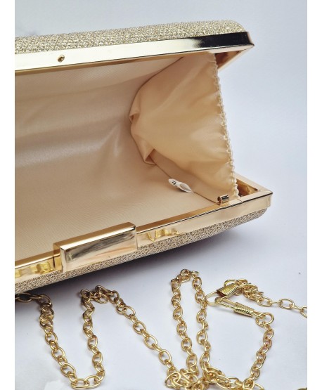 Torebki puzderka brokatowe złote szampańskie