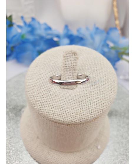 Pierścionek obrączka stal srebrny