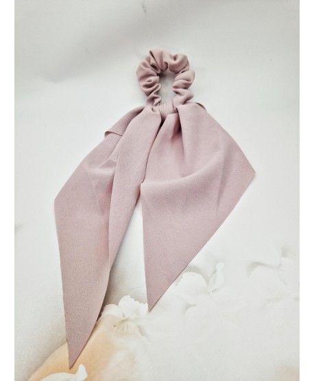 Gumki jednolite scrunchie z chustkami