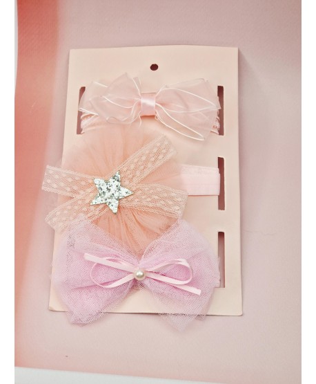 Opaski elastyczne dla dziewczynki z ozdóbkami