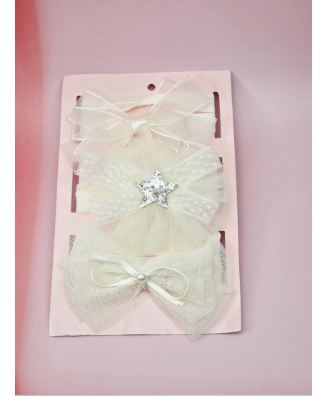 Opaski elastyczne dla dziewczynki z ozdóbkami