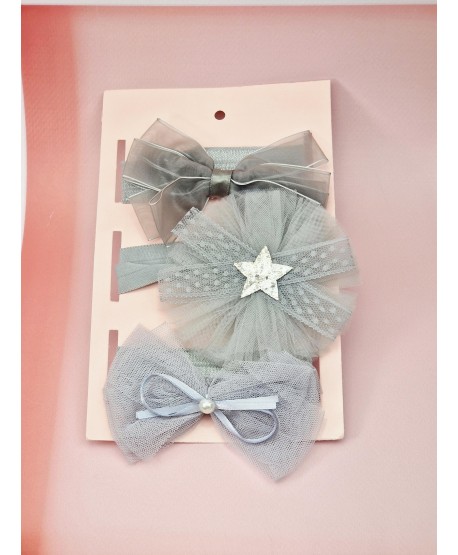 Opaski elastyczne dla dziewczynki z ozdóbkami