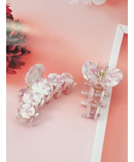 Klamerki spinki do włosów perłowy róż