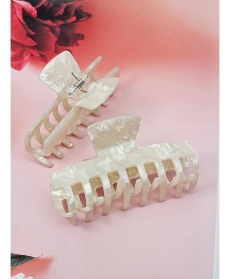 Klamerki spinki do włosów perłowe