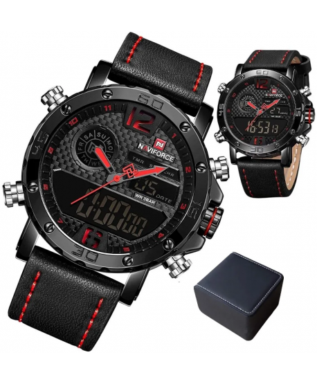 Zegarek męski Naviforce czarny + pudełko