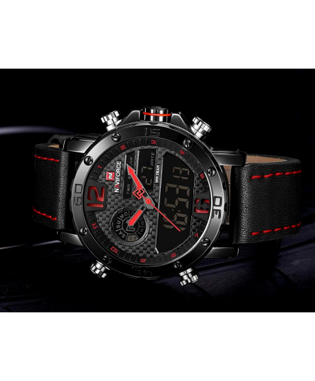 Zegarek męski Naviforce czarny + pudełko