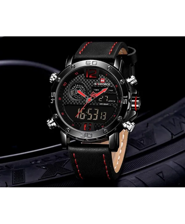 Zegarek męski Naviforce czarny + pudełko