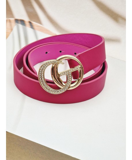 Paski do spodni z klamrą z kółeczkami i kryształkami