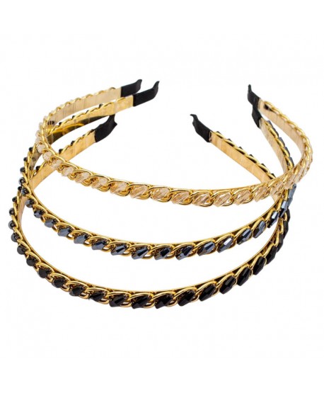 Opaski do włosów kryształkowe