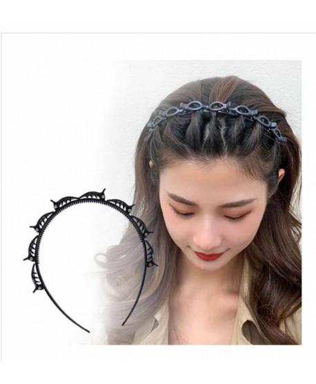 Opaska ze spinkami czarna brązowa