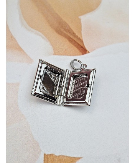 Zawieszka stal srebrny sekretnik -książka