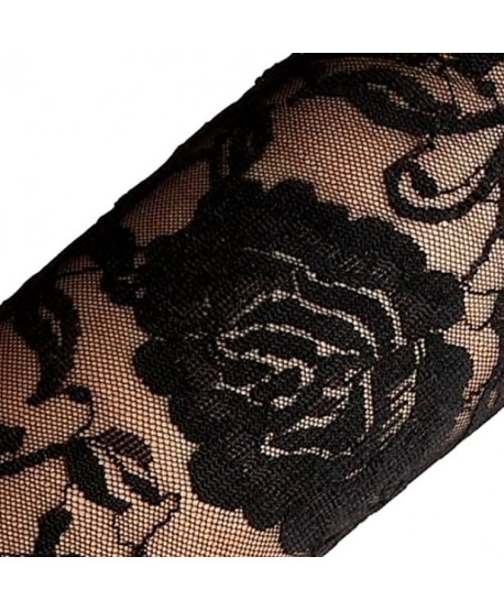 Rękawiczki koronkowe czarne długie