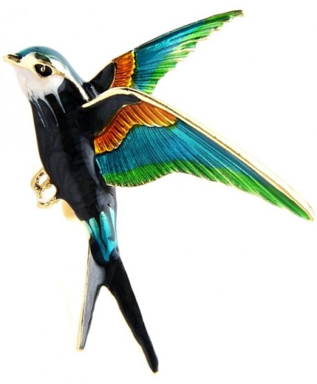 Broszka zielono czarny koliber