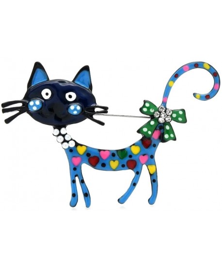 Broszka uroczy niebieski kot