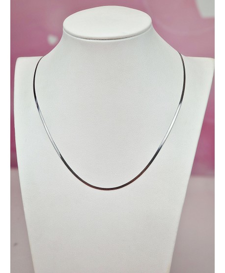 Naszyjnik celebrytka stal cienka płaska żmijka