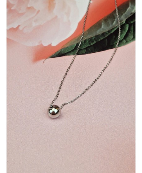 Naszyjnik celebrytka stal z kuleczką