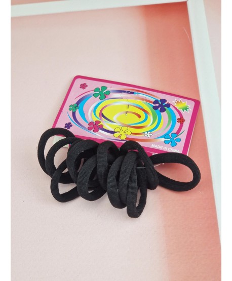 Zestaw czarnych gumeczek 12 szt