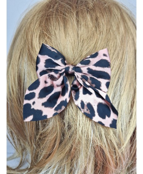 Spinka kokardka w panterkę
