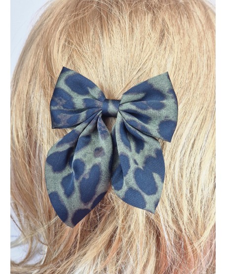 Spinka kokardka w panterkę