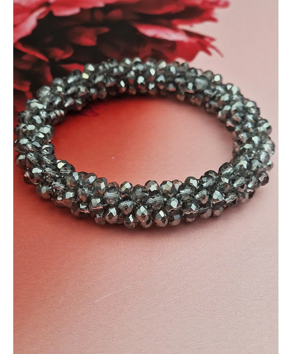 Gumki do włosów ozdobne z kryształków