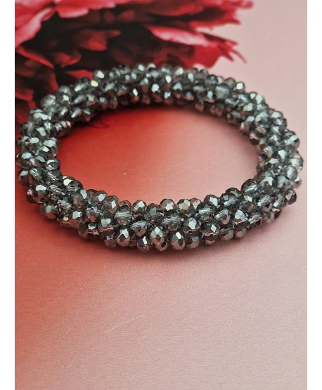 Gumki do włosów ozdobne z kryształków