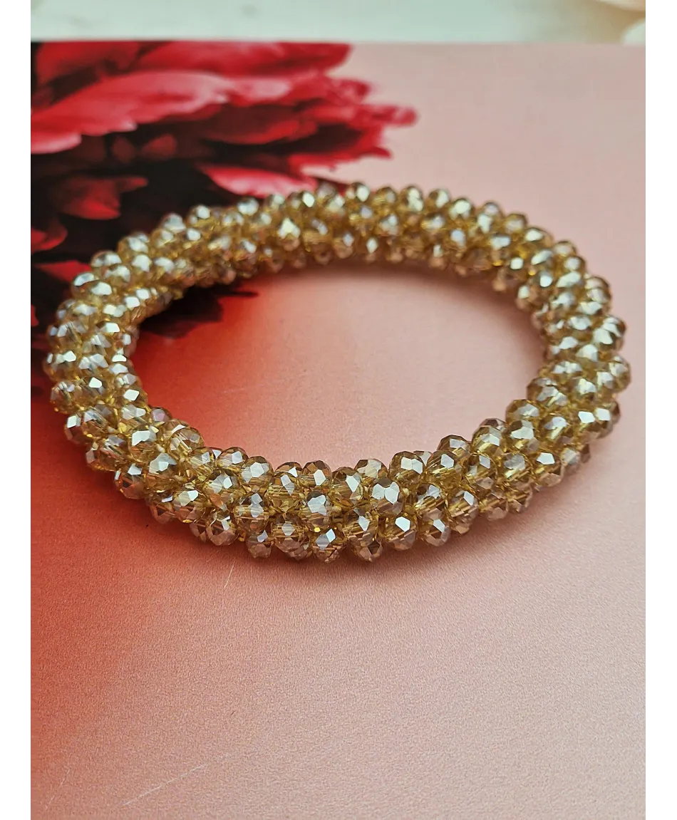 Gumki do włosów ozdobne z kryształków