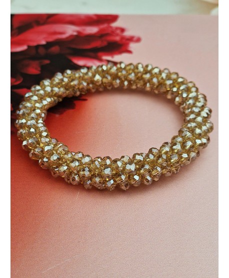 Gumki do włosów ozdobne z kryształków