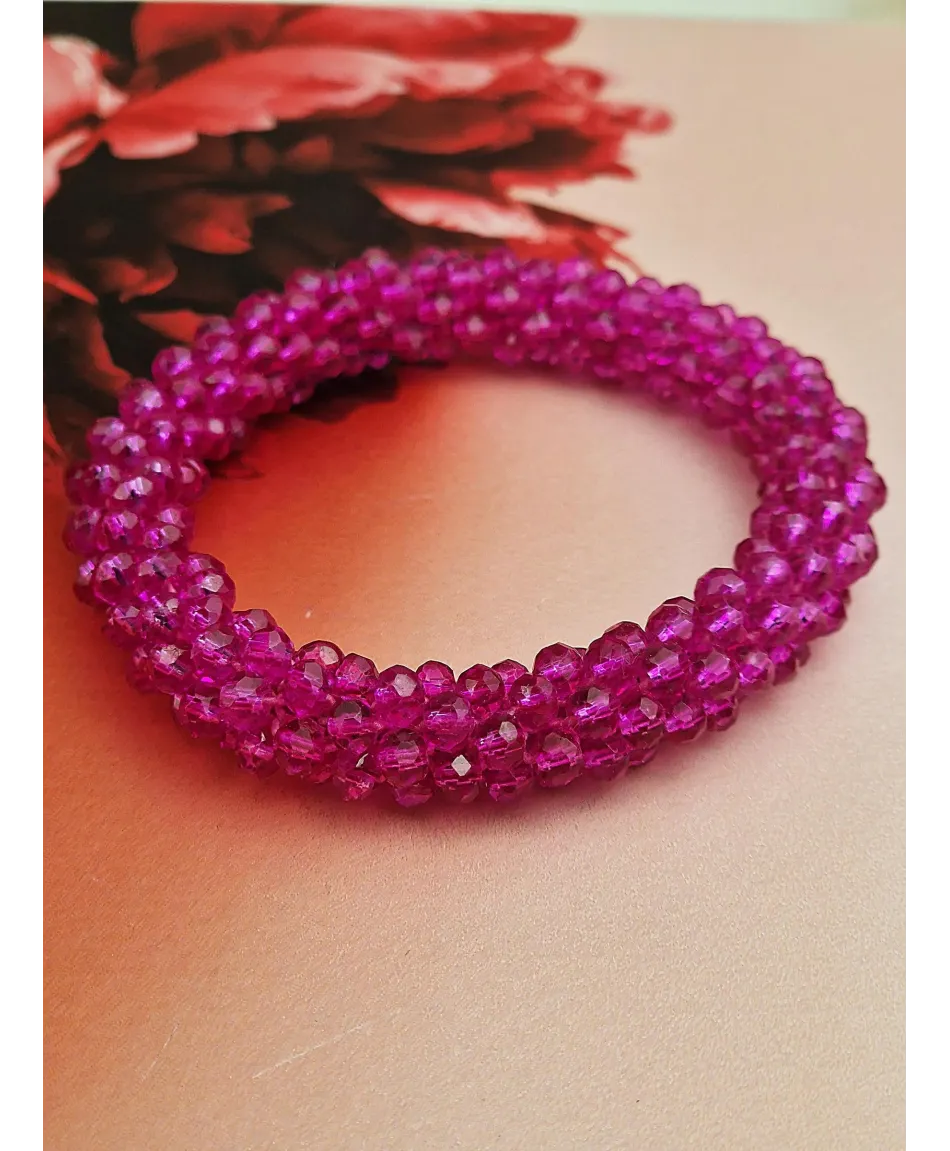 Gumki do włosów ozdobne z kryształków