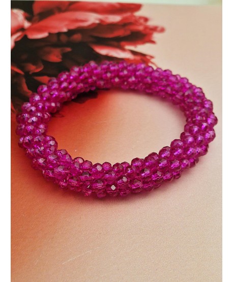 Gumki do włosów ozdobne z kryształków