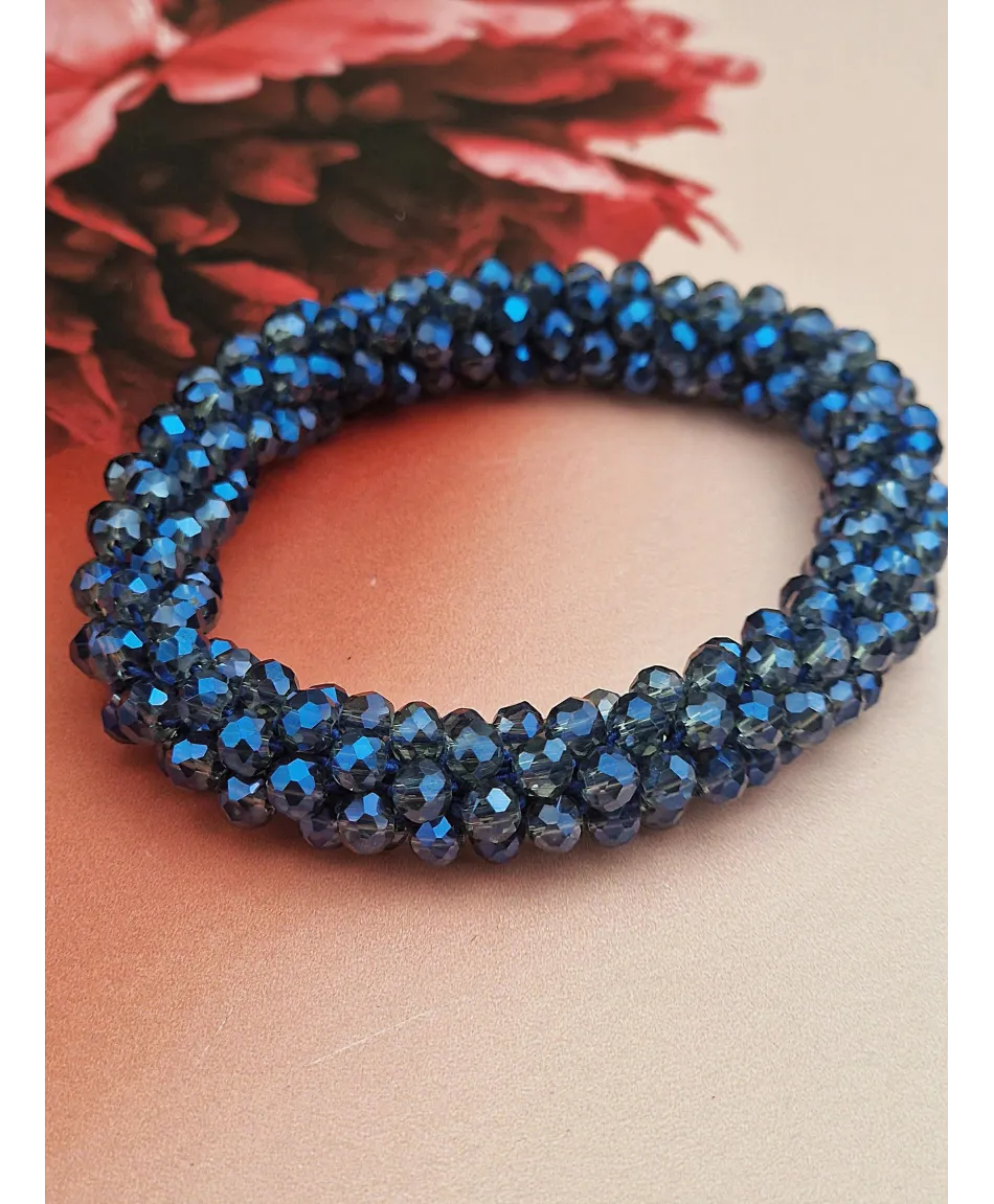 Gumki do włosów ozdobne z kryształków