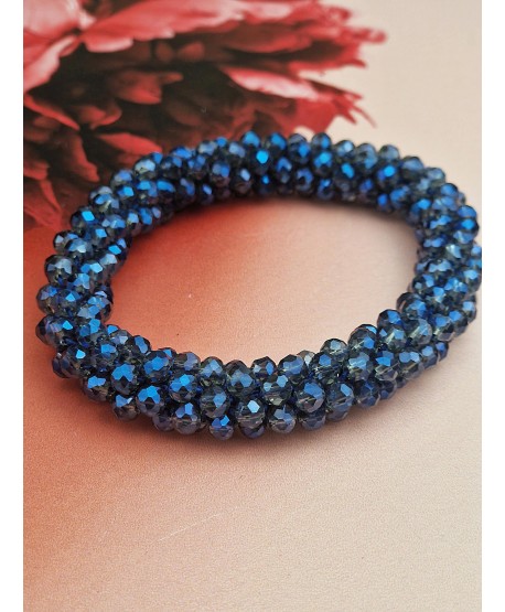 Gumki do włosów ozdobne z kryształków