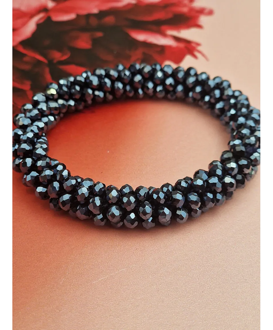 Gumki do włosów ozdobne z kryształków