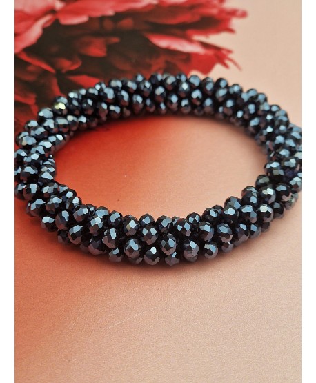 Gumki do włosów ozdobne z kryształków