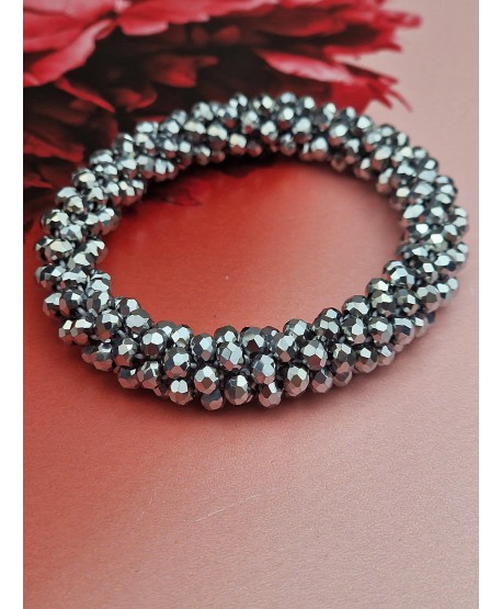 Gumki do włosów ozdobne z kryształków