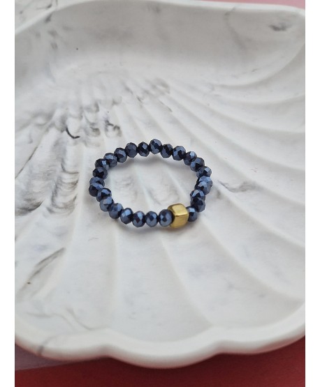 Pierścionek elastyczny z koralików - kolory