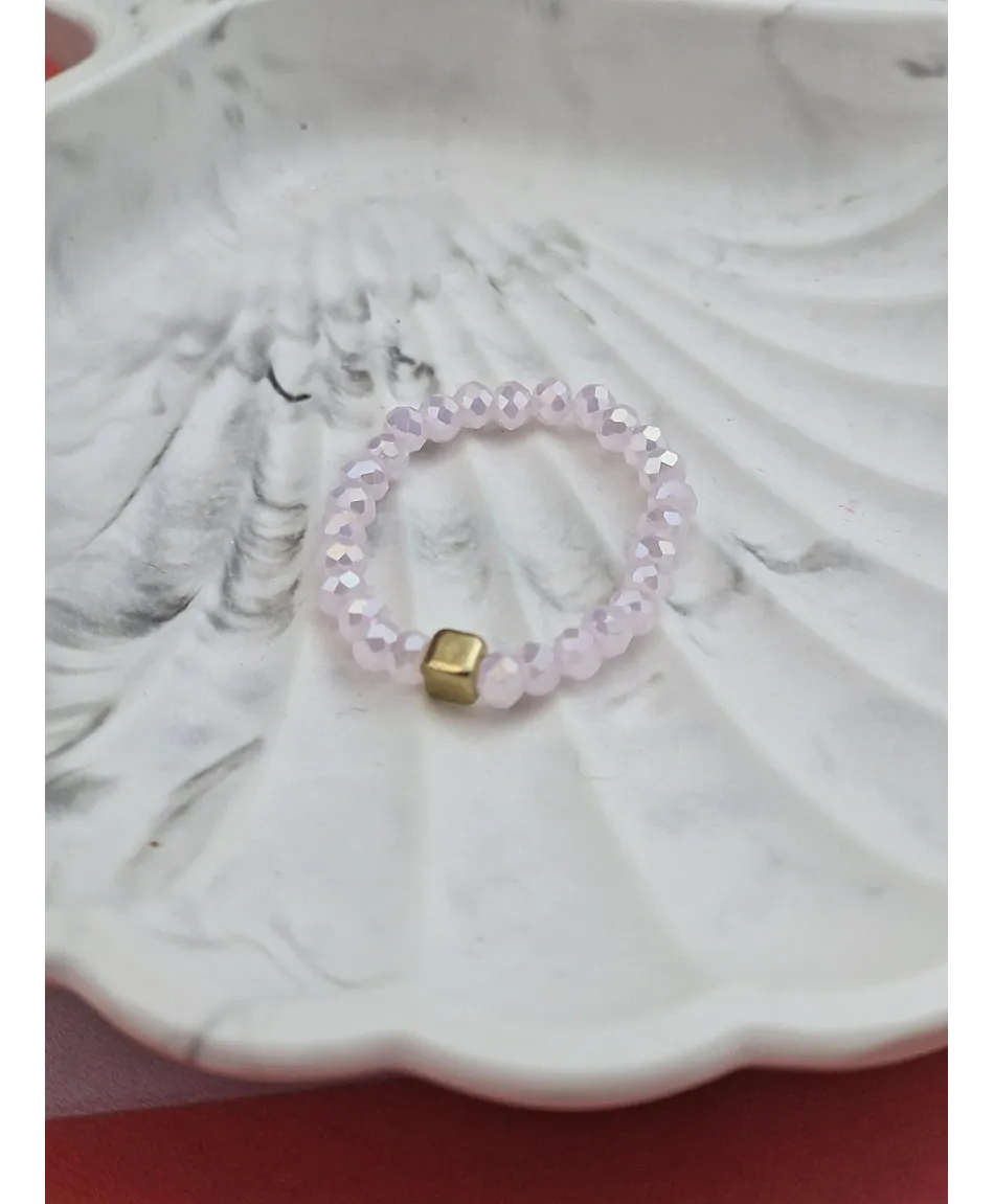 Pierścionek elastyczny z koralików - kolory