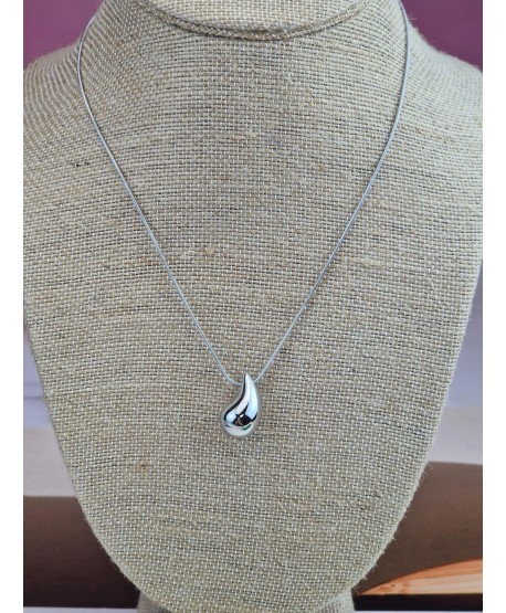 Naszyjnik stal kolekcja Srebrna Kropla