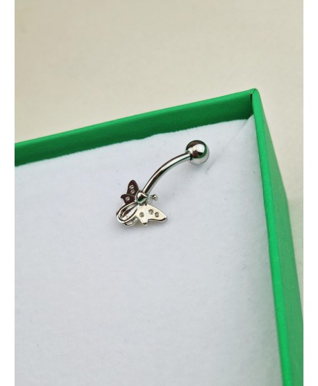 Kolczyki do pępka stal urocza pszczółka