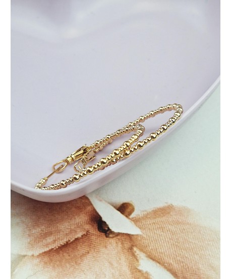 Kolczyki koła stal ze wzorem- 4 cm